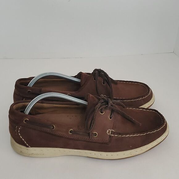 Tommy Bahama Arlington Boat Brown Leather Shoes Men’s Sz 11.5 M - Picture 1 of 12